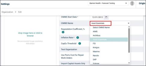 CMMS Name field
